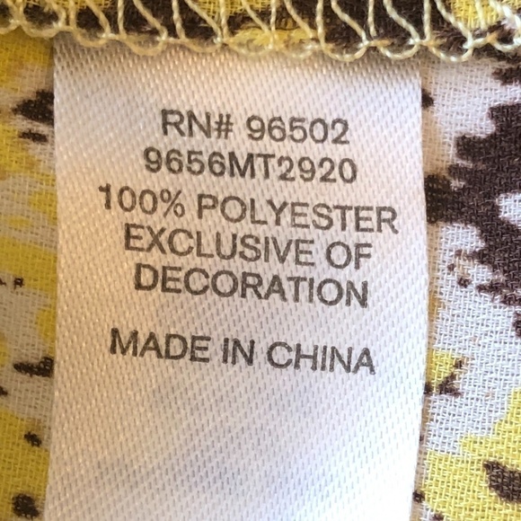 Charming Charlie Yellow and Brown Open Kimono - Picture 4 of 6